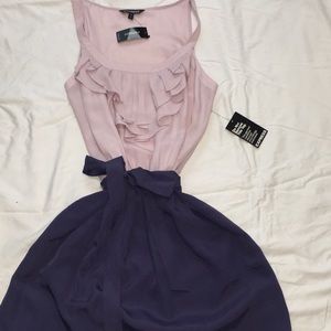 Express ruffle front dress